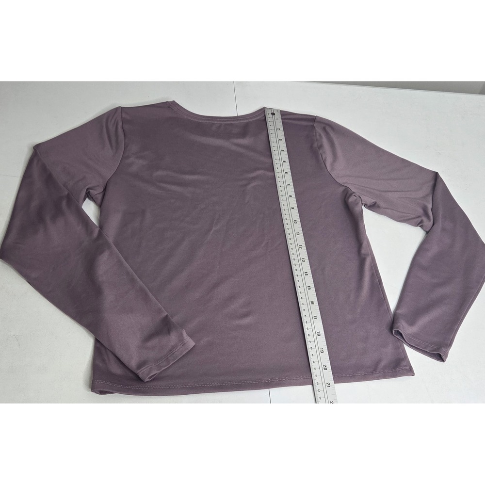 Hollister Womens Top Size XL Purple Mauve Crew Neck Long Sleeve Casual Tee...